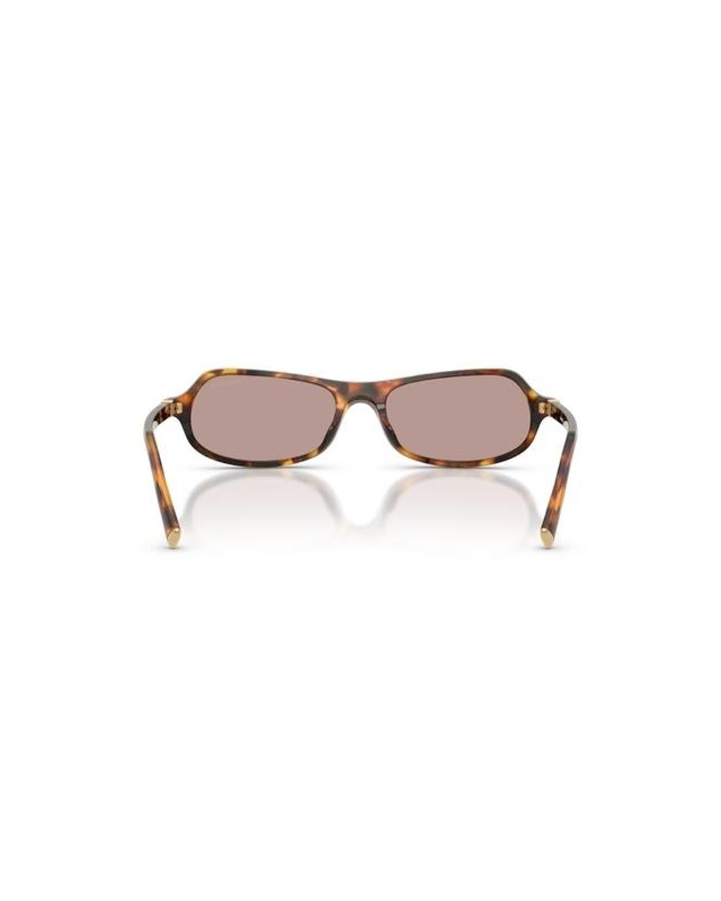 Miu Miu White Eyewear Miu Regard Geometric Frame Sunglasses for men
