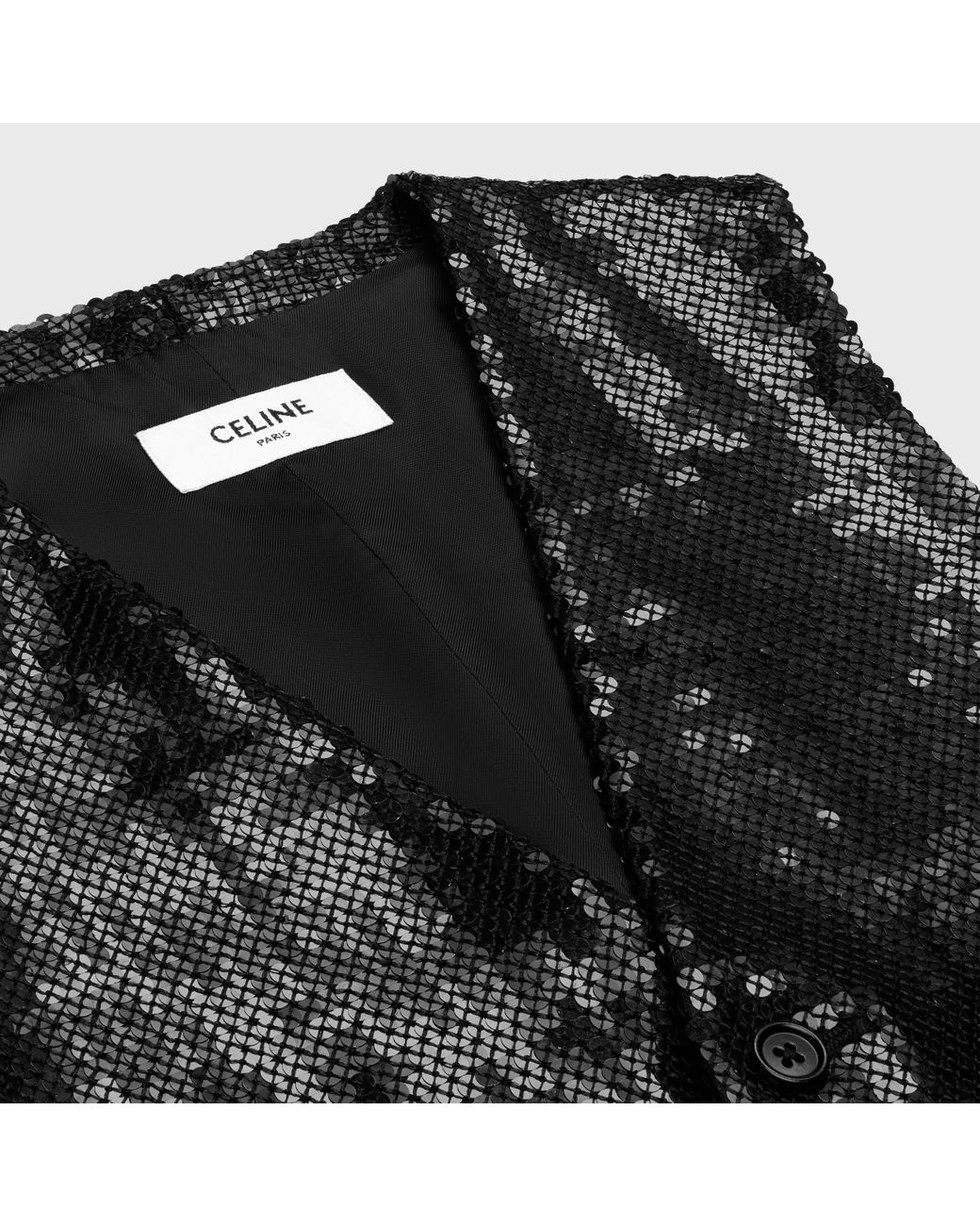 Céline Black Embroidered Waistcoat