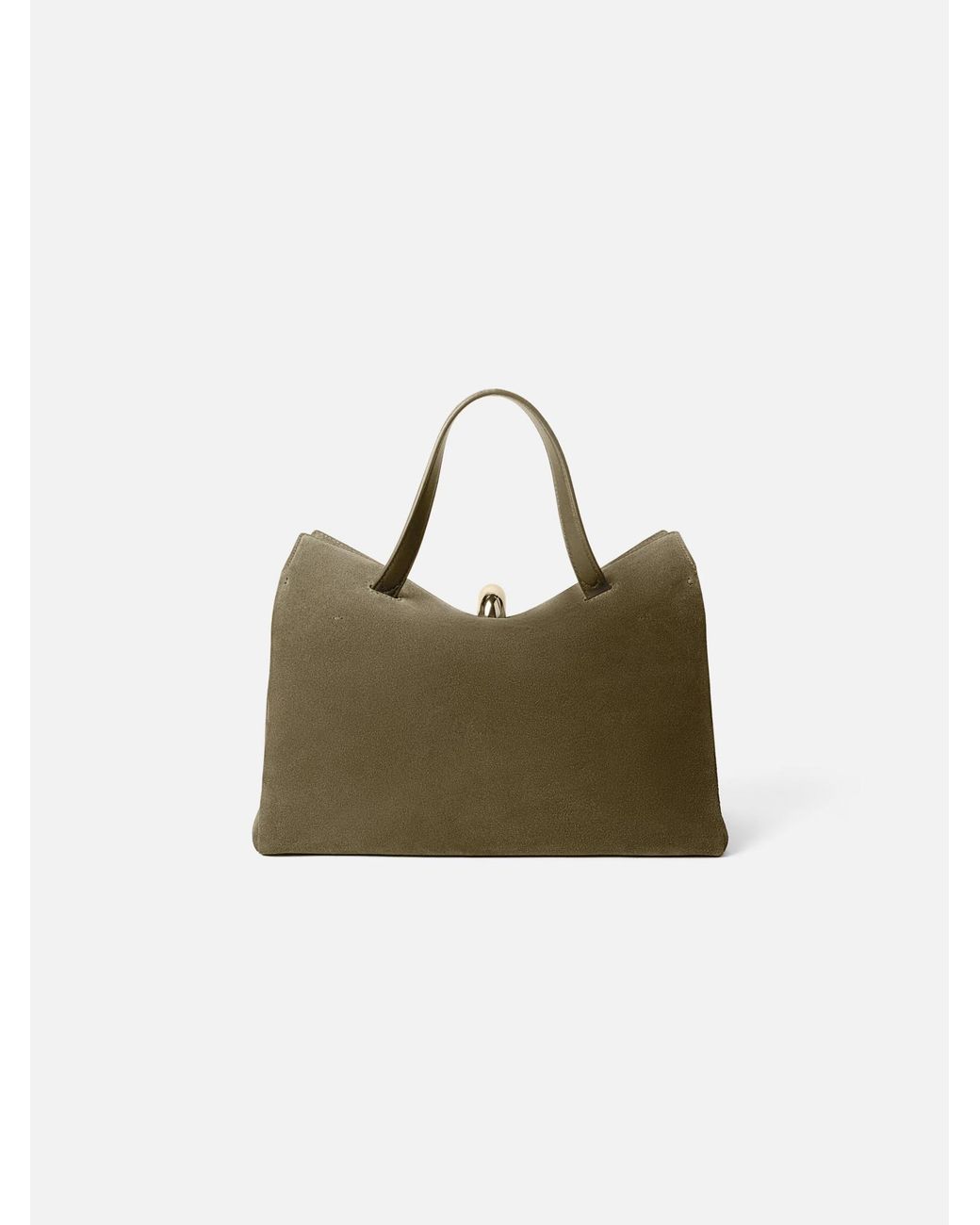 Jacquemus Green The Valérie Magnetic-Closure Tote Bag