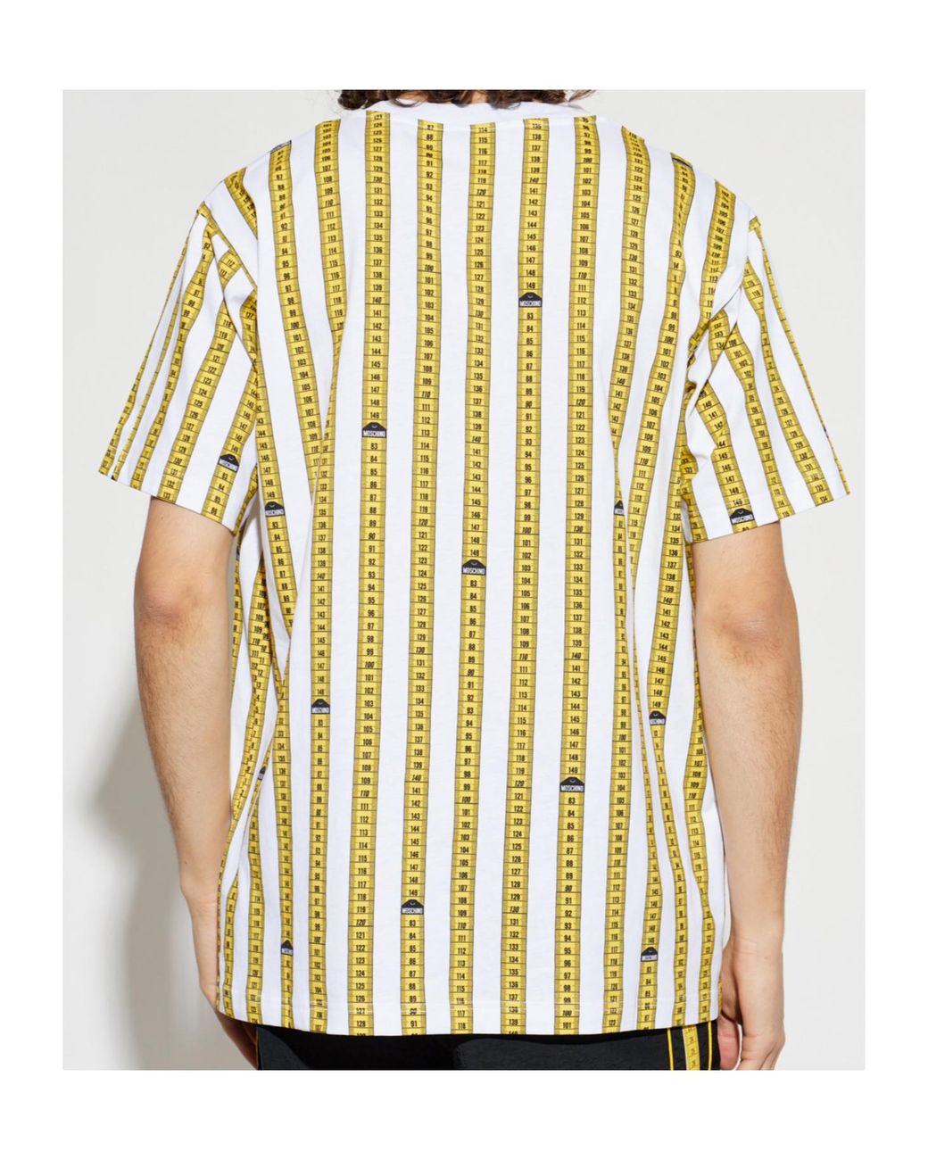 Moschino White Printed Short-Sleeved T-Shirt for men