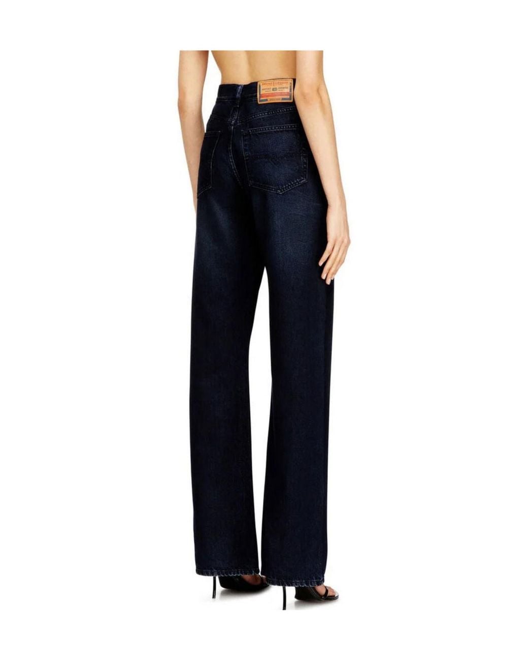 DIESEL Blue Regular Jeans High Waist 1971 D-Sent