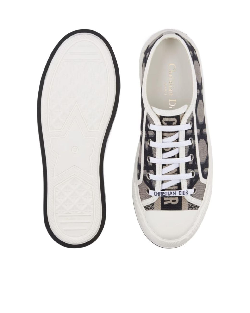 Dior White Walk'N' Platform Sneaker