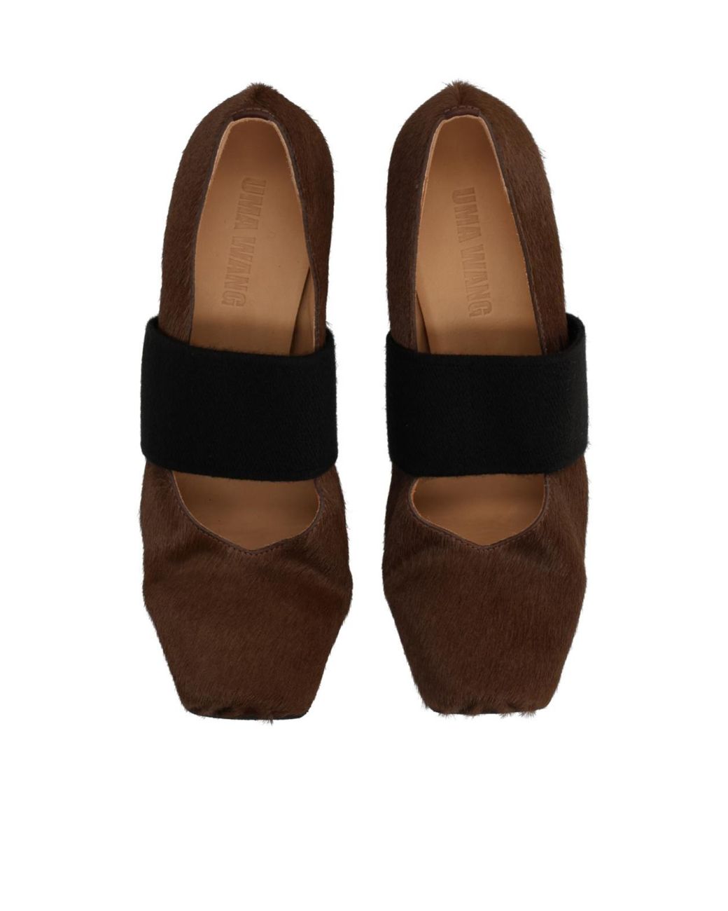 Uma Wang Brown Strappy Ballet Shoes
