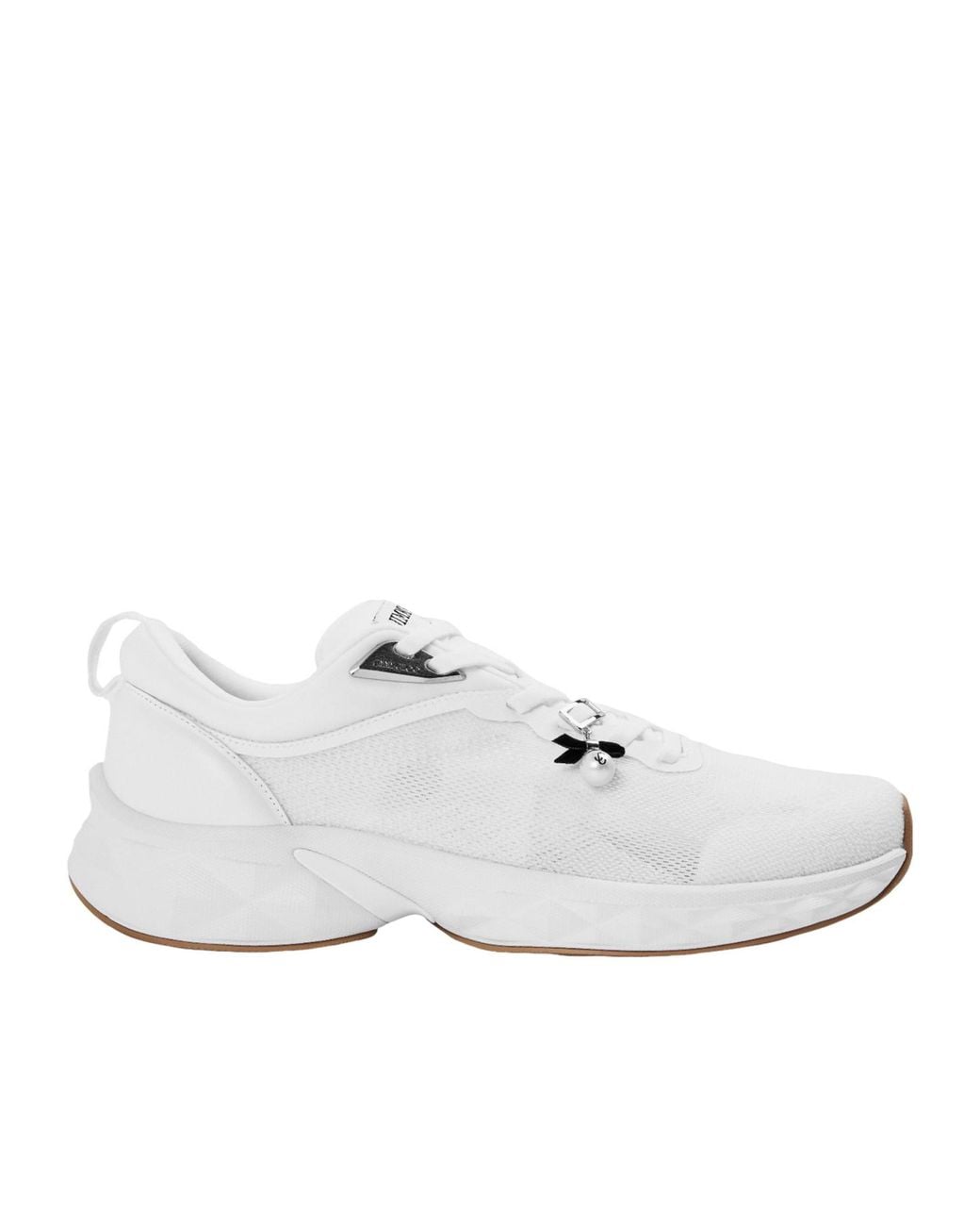 Jimmy Choo White Solid Color Sneakers