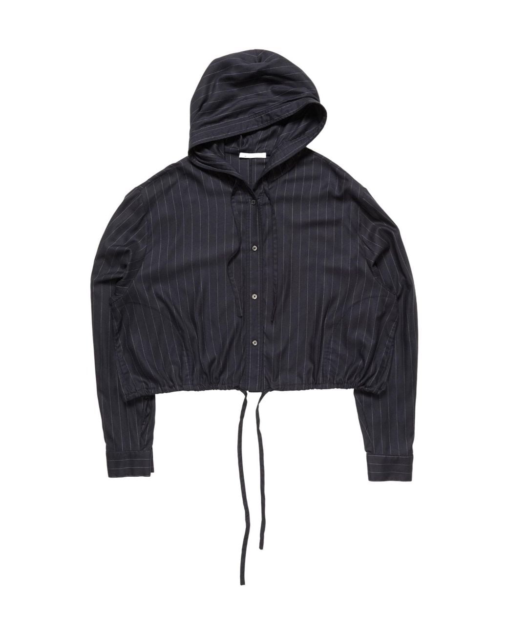 Acne Blue Button-Up Wool Overshirt