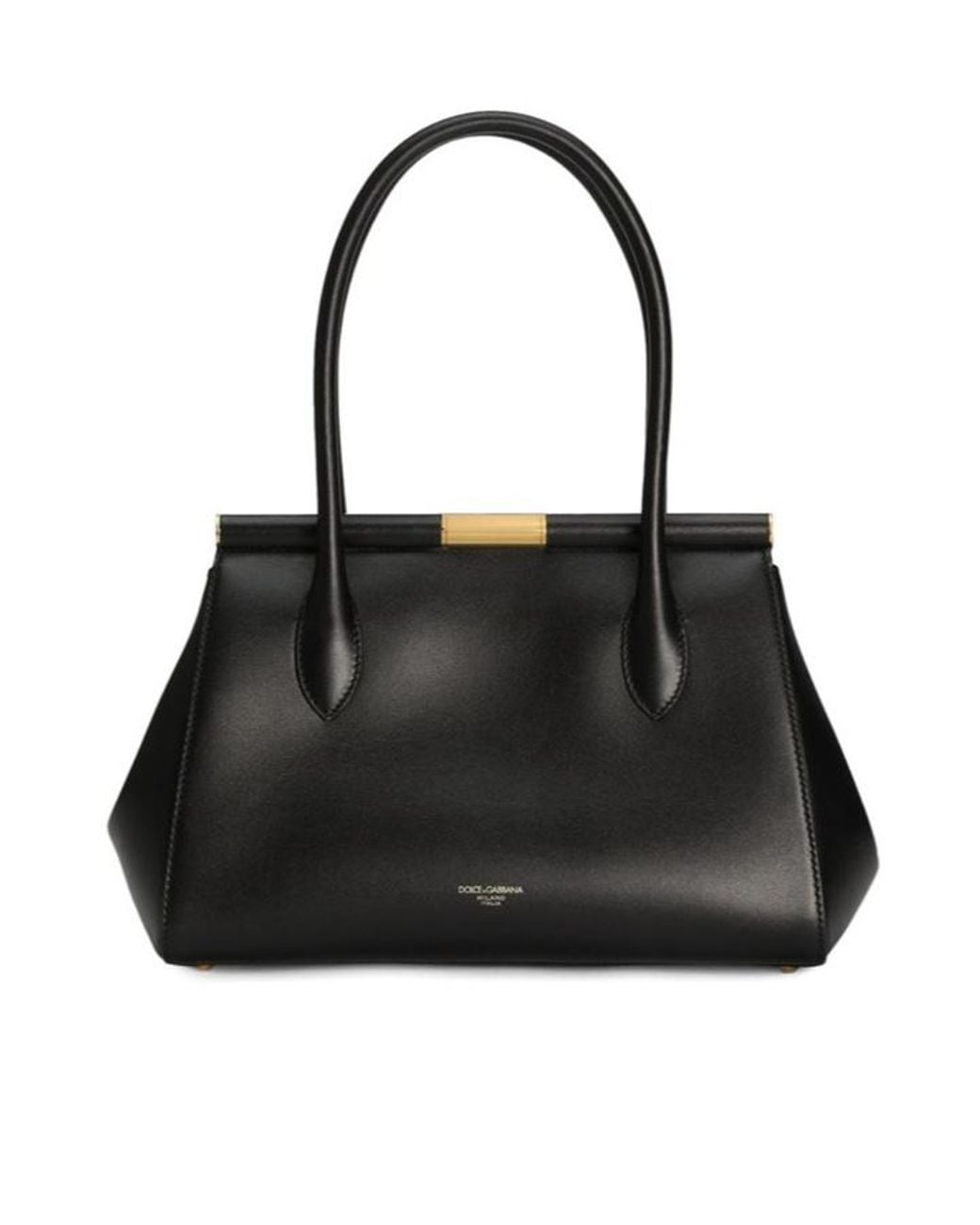 Dolce & Gabbana Black Marlene Turn-Lock Fastened Handbag