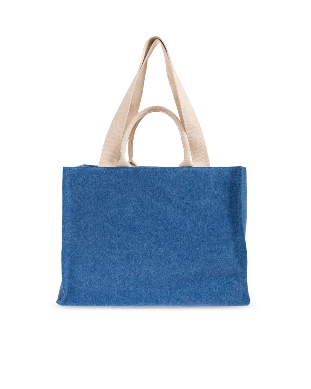 Marni Blue Logo-Detailed Large Shopper Bag