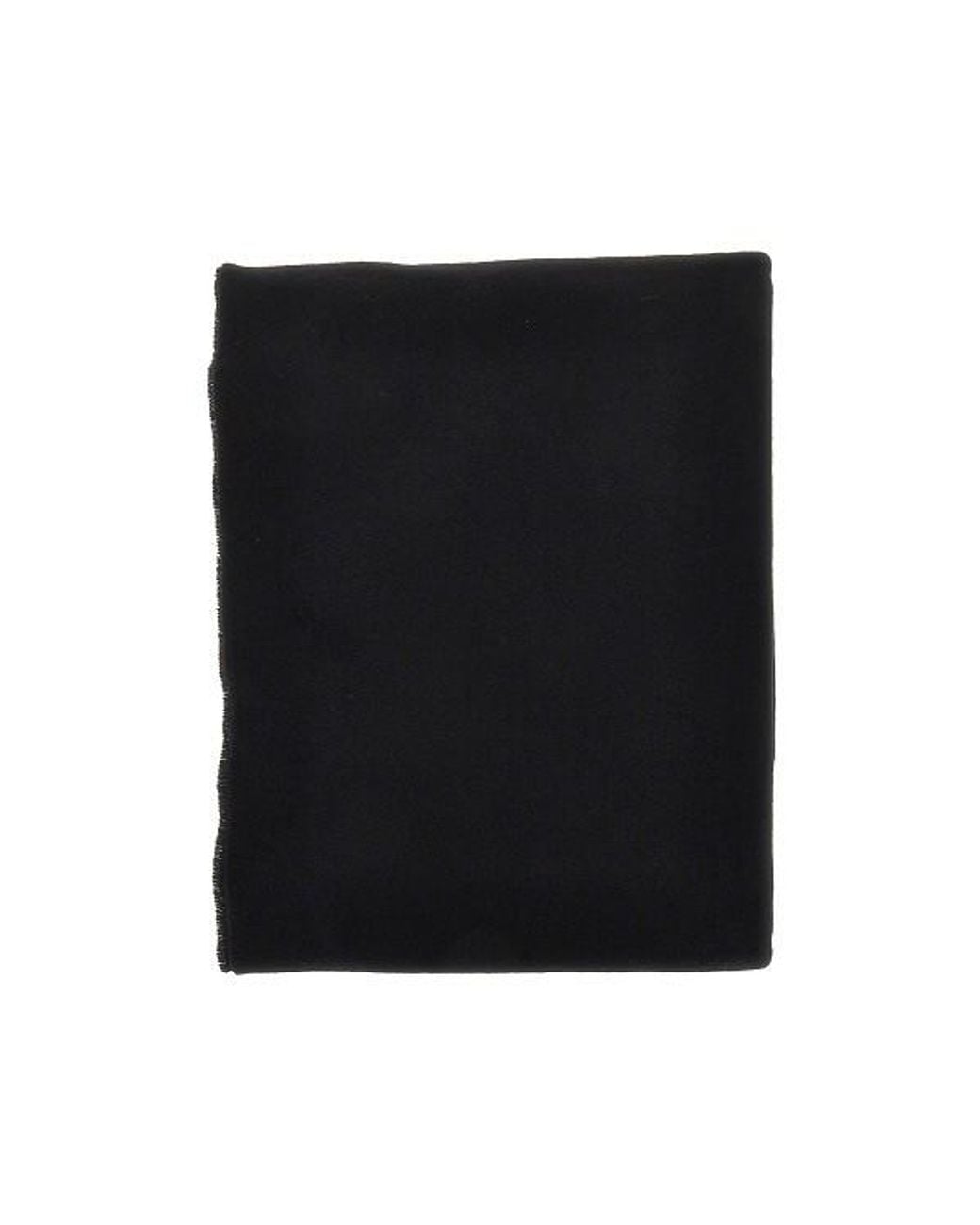 Weekend by Maxmara Black Scoglio Fringed Edge Scarf
