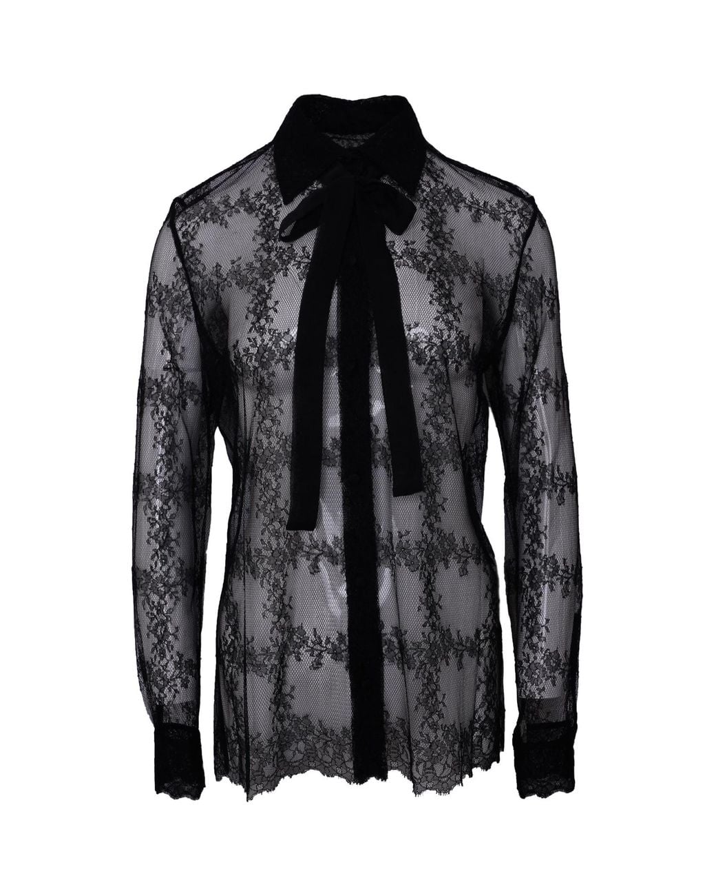 Valentino Black Long Sleeve Shirt
