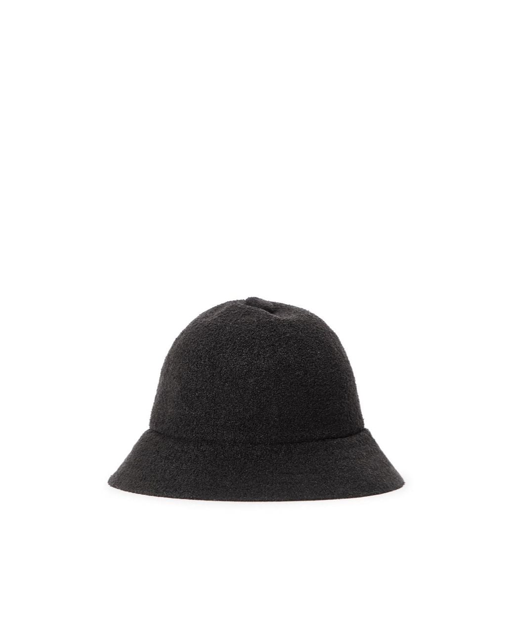 Kangol Black Terrycloth Bucket Hat for men