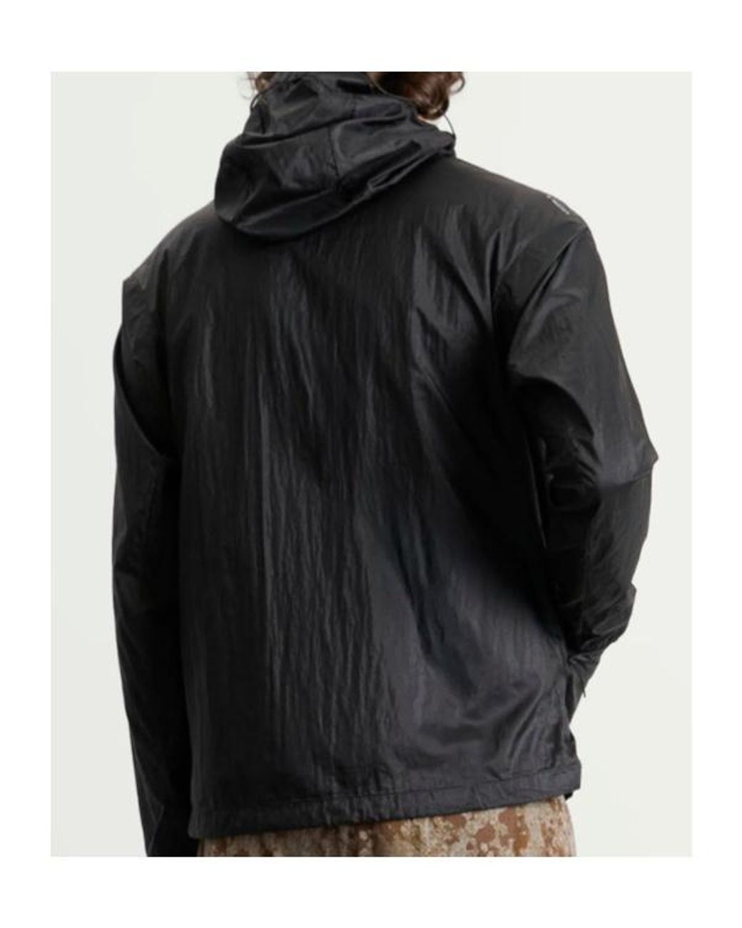 Satisfy Black Pertex Diamond Fuse Windbreaker for men
