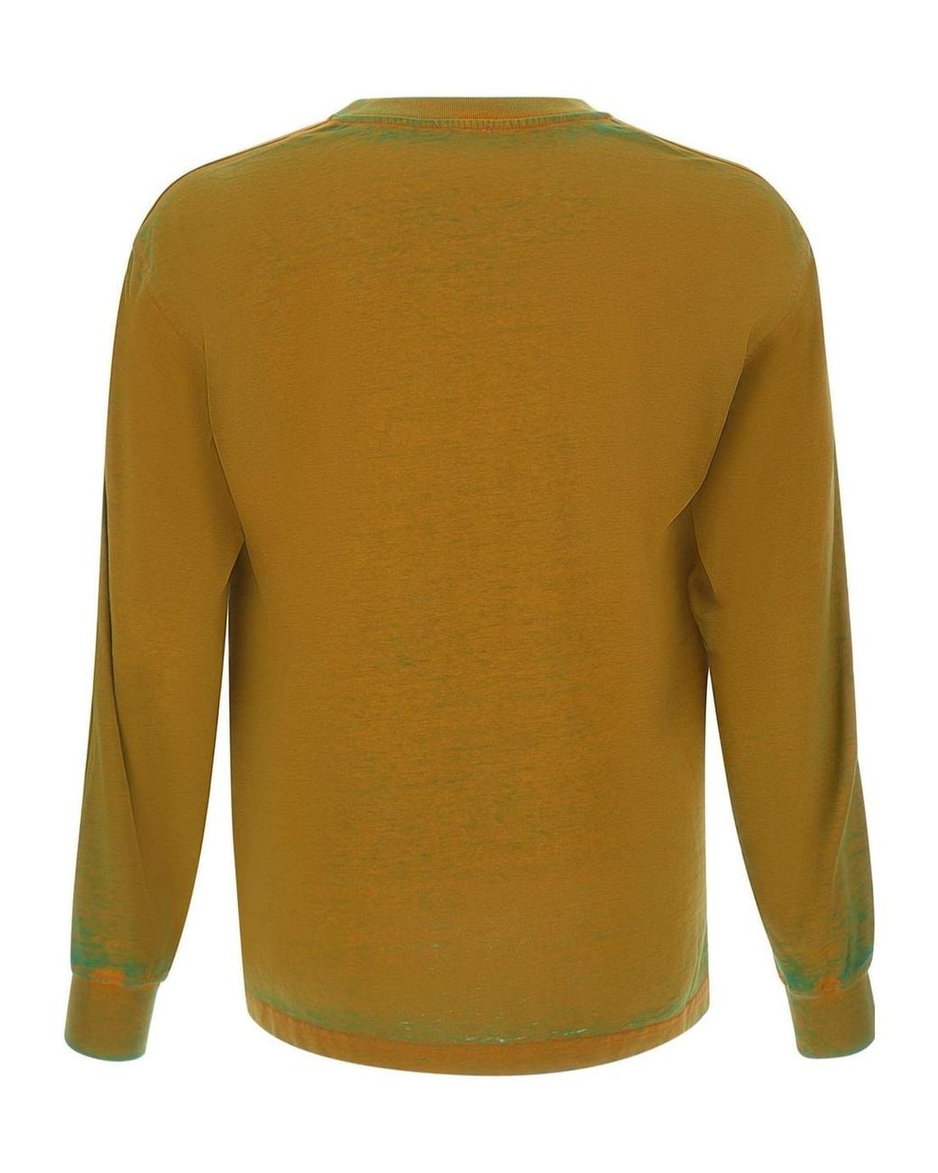 DIESEL Green Anyway Logo Crewneck Sweater for men
