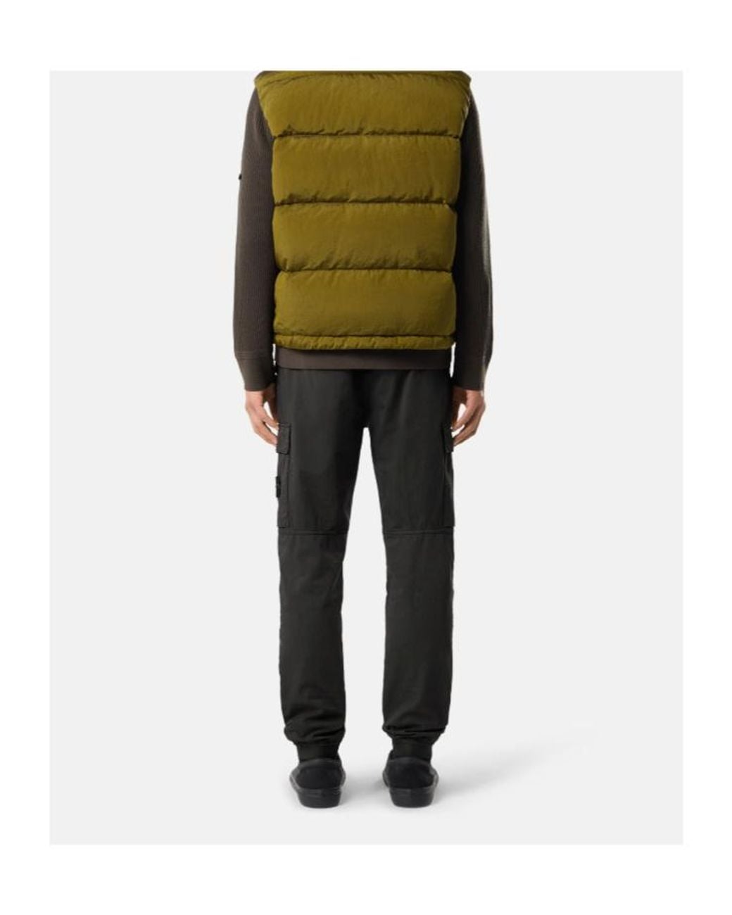 Stone Island Black Regular-Tapered-Fit Jogger Trousers With Elastic Waist for men