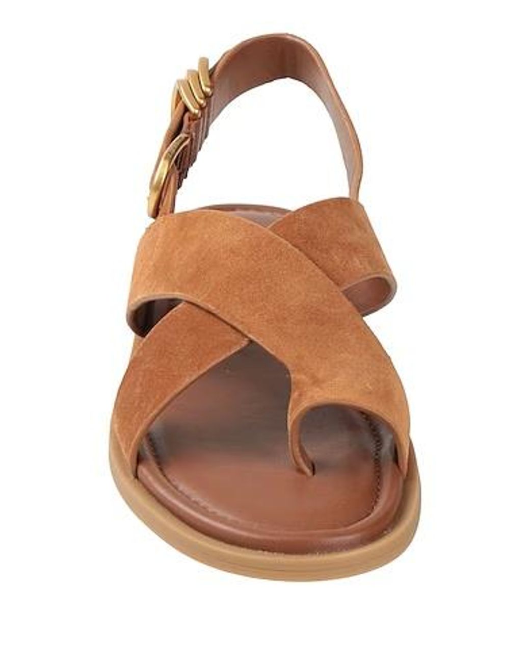 Rag & Bone Brown Toe Strap Flat Sandals