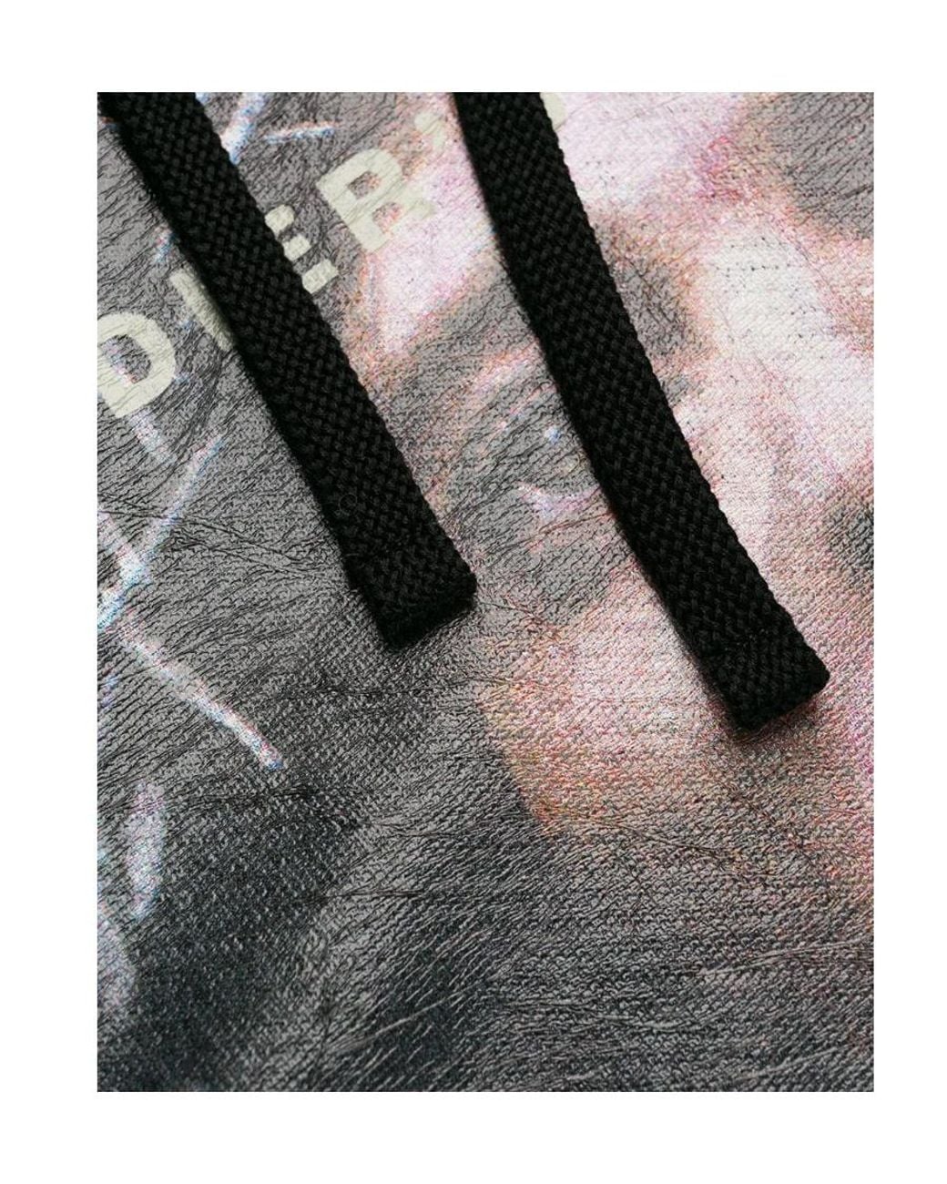Ih Nom Uh Nit Black Graphic Logo Print Hoodie for men