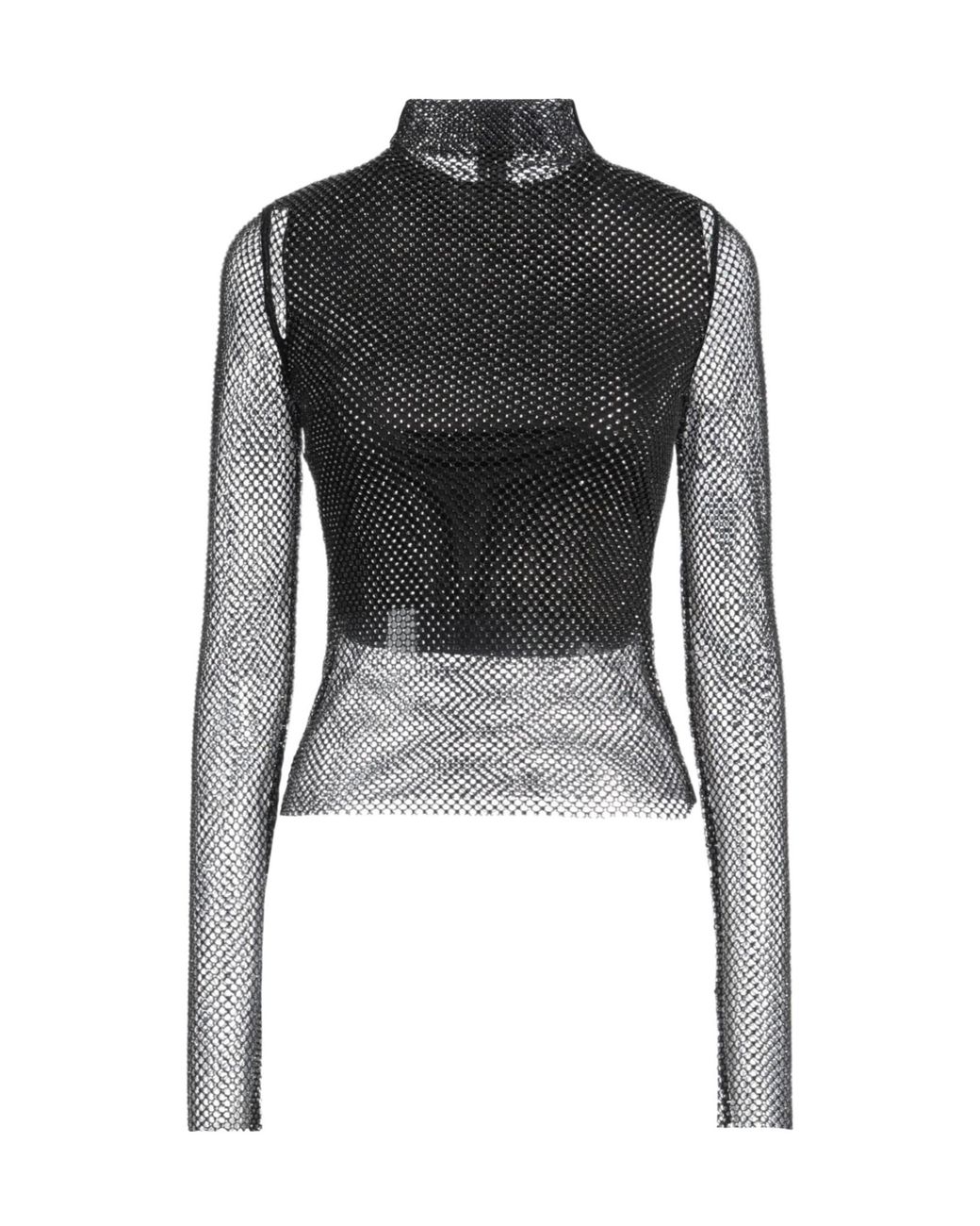 Sportmax Black Long-Sleeve Turtleneck Top