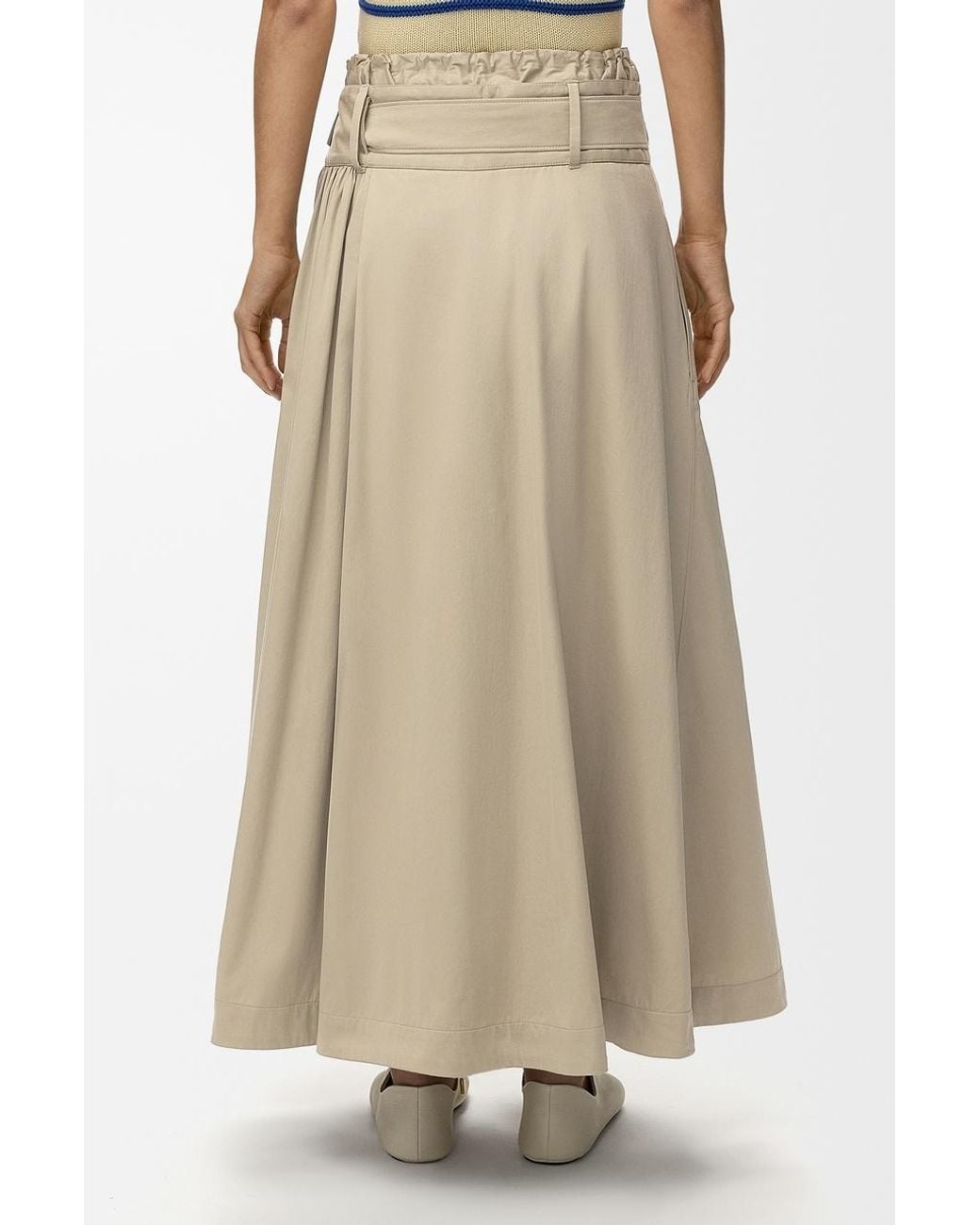 Loewe Natural Pleated Skirt