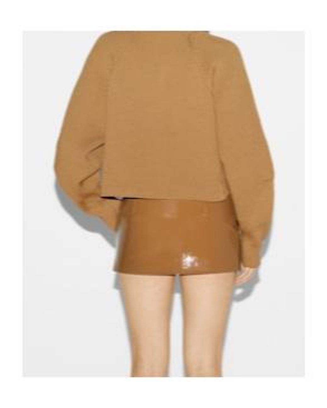 Gucci Natural V-Neck Ribbed-Knit Sweater