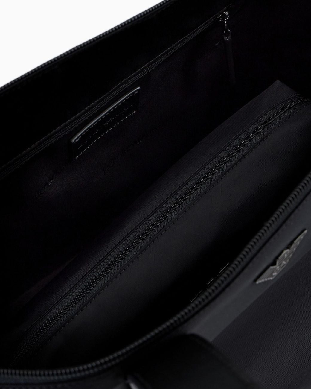 Giorgio Armani Black Emporio Armani Large Asv Top Handle Bag for men