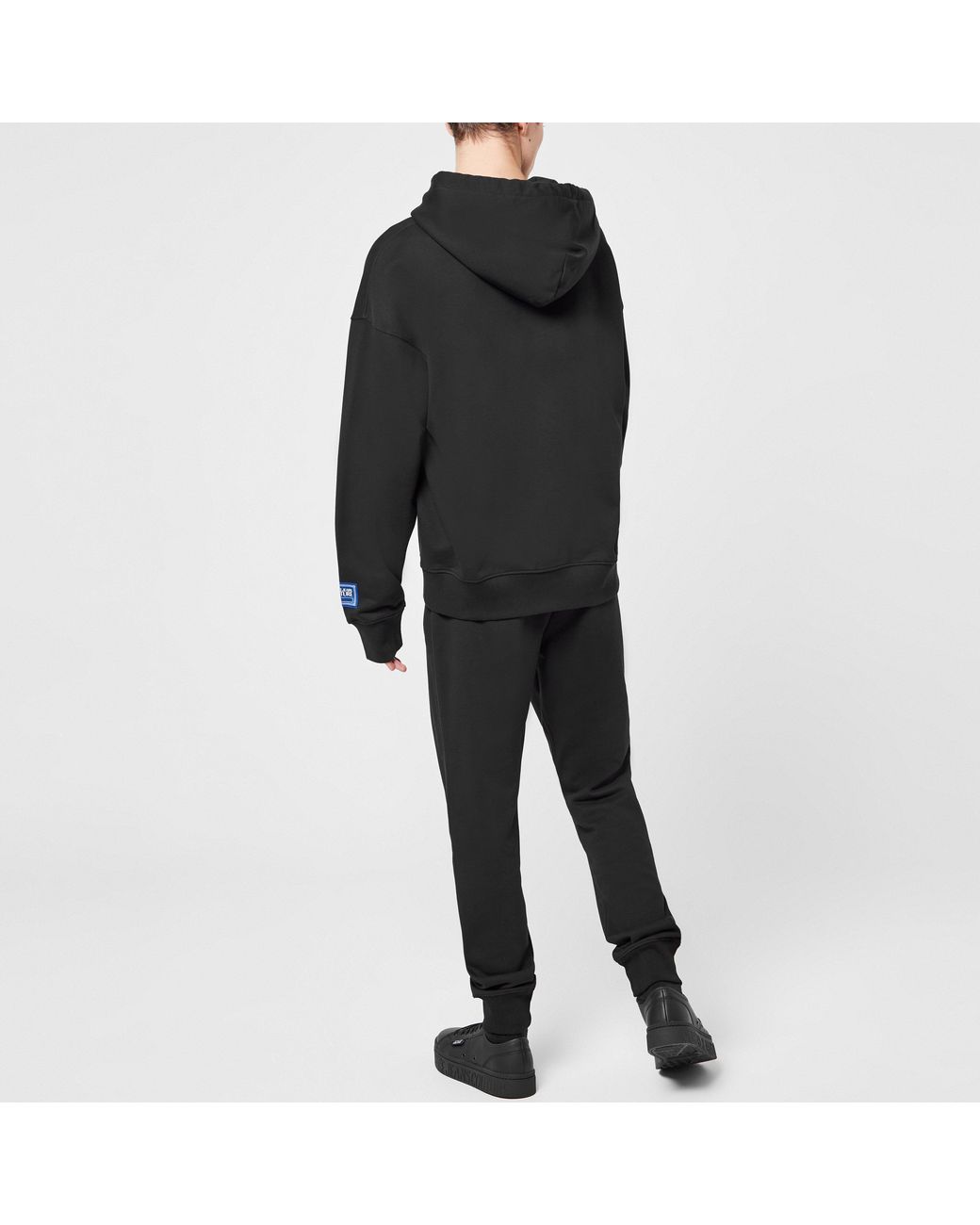 Versace Jeans Black Lightweight Cotton Sweatpants for men