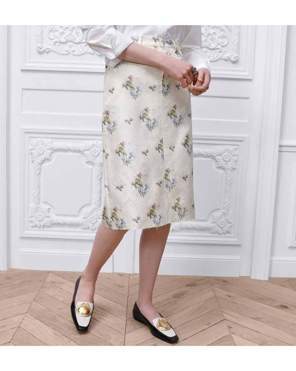 Dior White Pencil Skirt