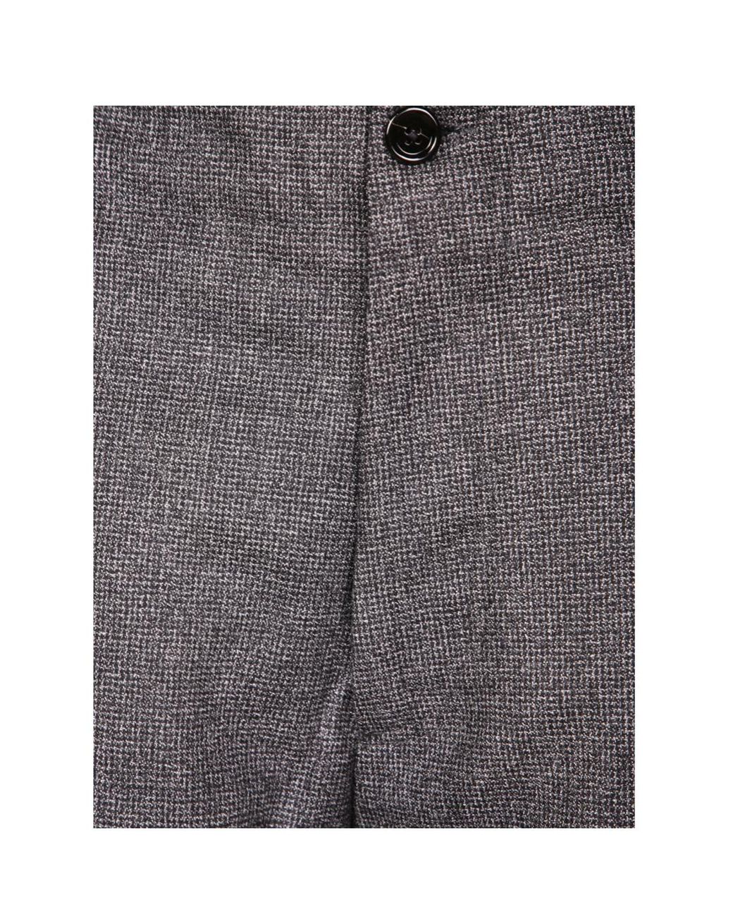 Lardini Gray Classic Wool Straight-Leg Pants for men