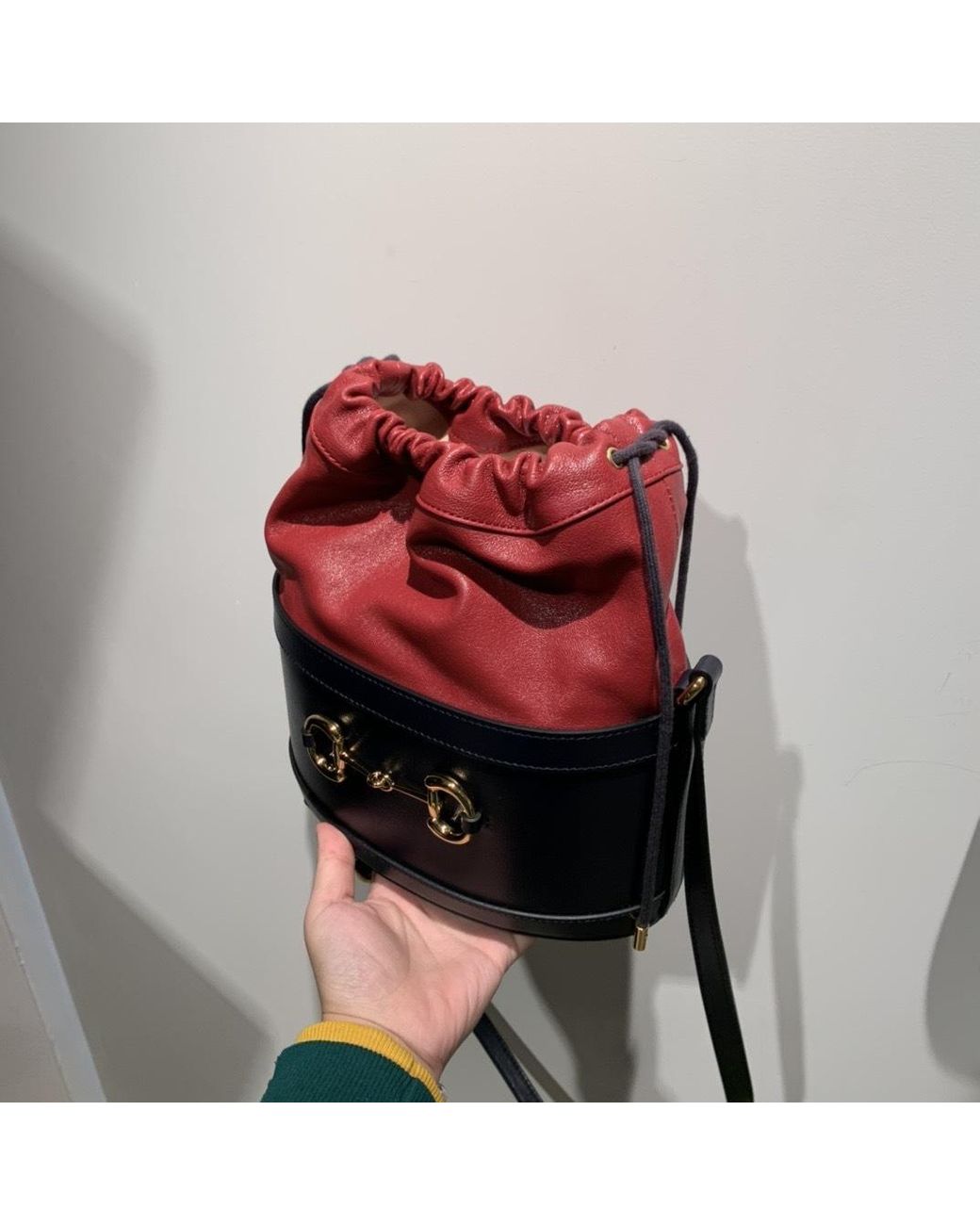Gucci Blue 1955 Horsebit Shoulder Bag