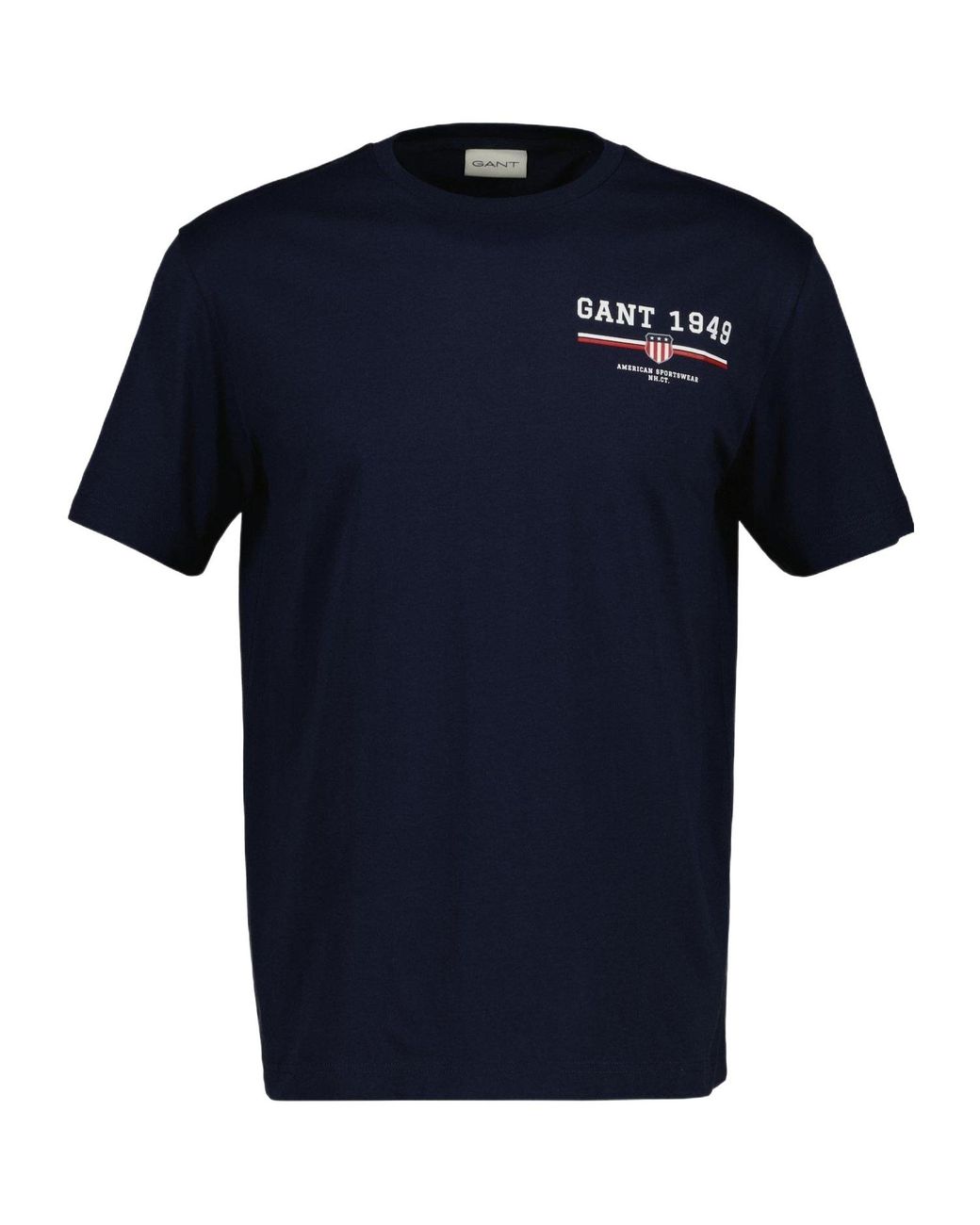 Gant Blue Logo Short Sleeve T-Shirt for men