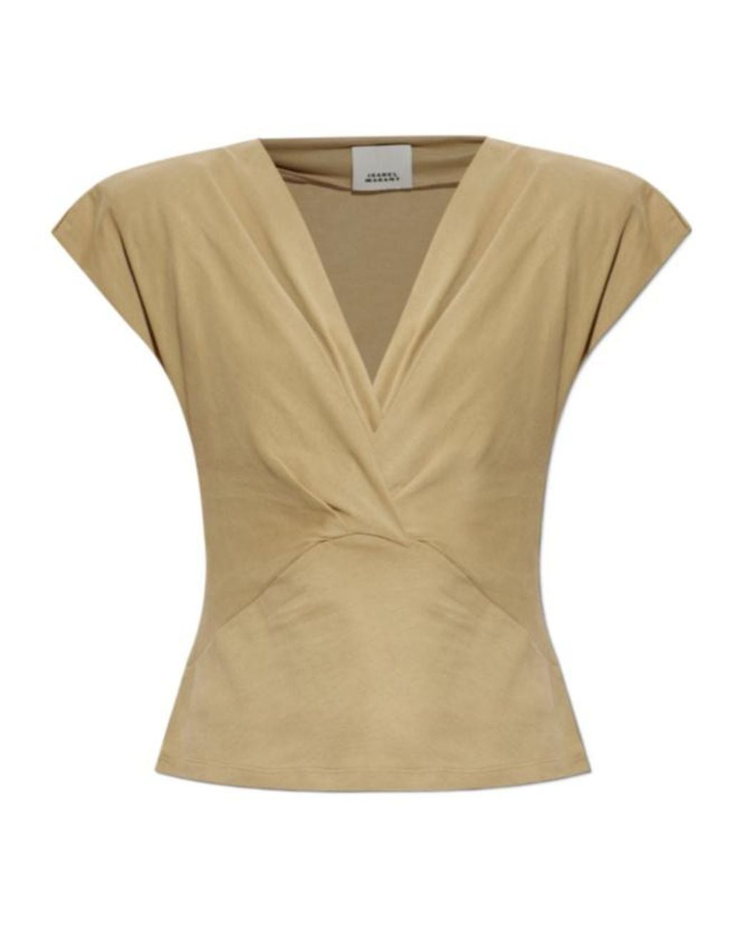 Isabel Marant Natural Cotton-Jersey T-Shirt