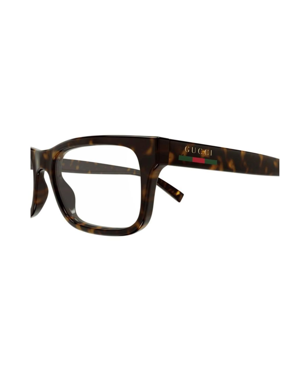 Gucci White Eyewear Rectangle Frame Glasses for men