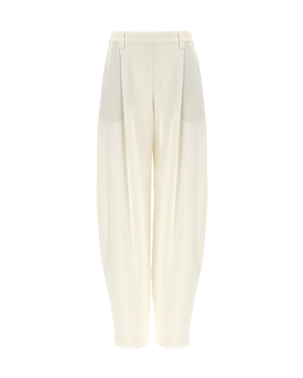 Brunello Cucinelli White Slouchy Pants