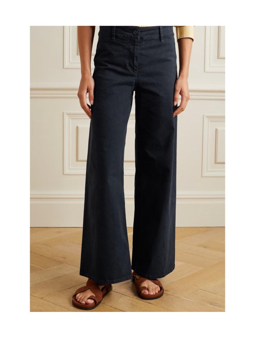 Nili Lotan Blue Casual Pants With Belt Loops