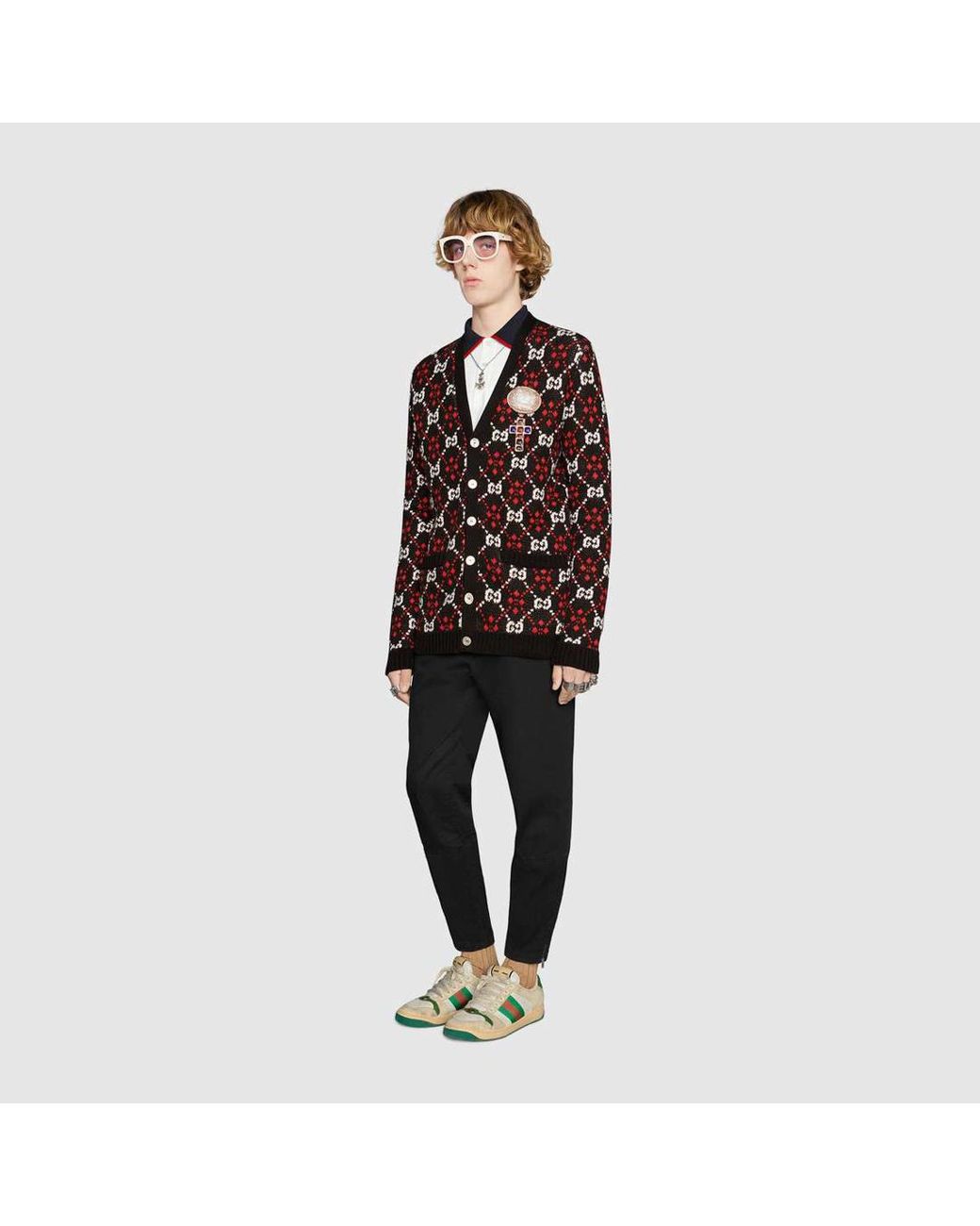 Gucci Multicolor Cotton Polo With Stripe for men