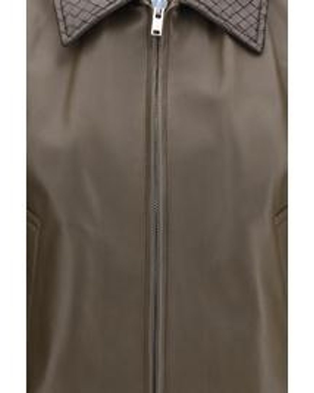 Bottega Veneta Brown Shiny Leather Blouson