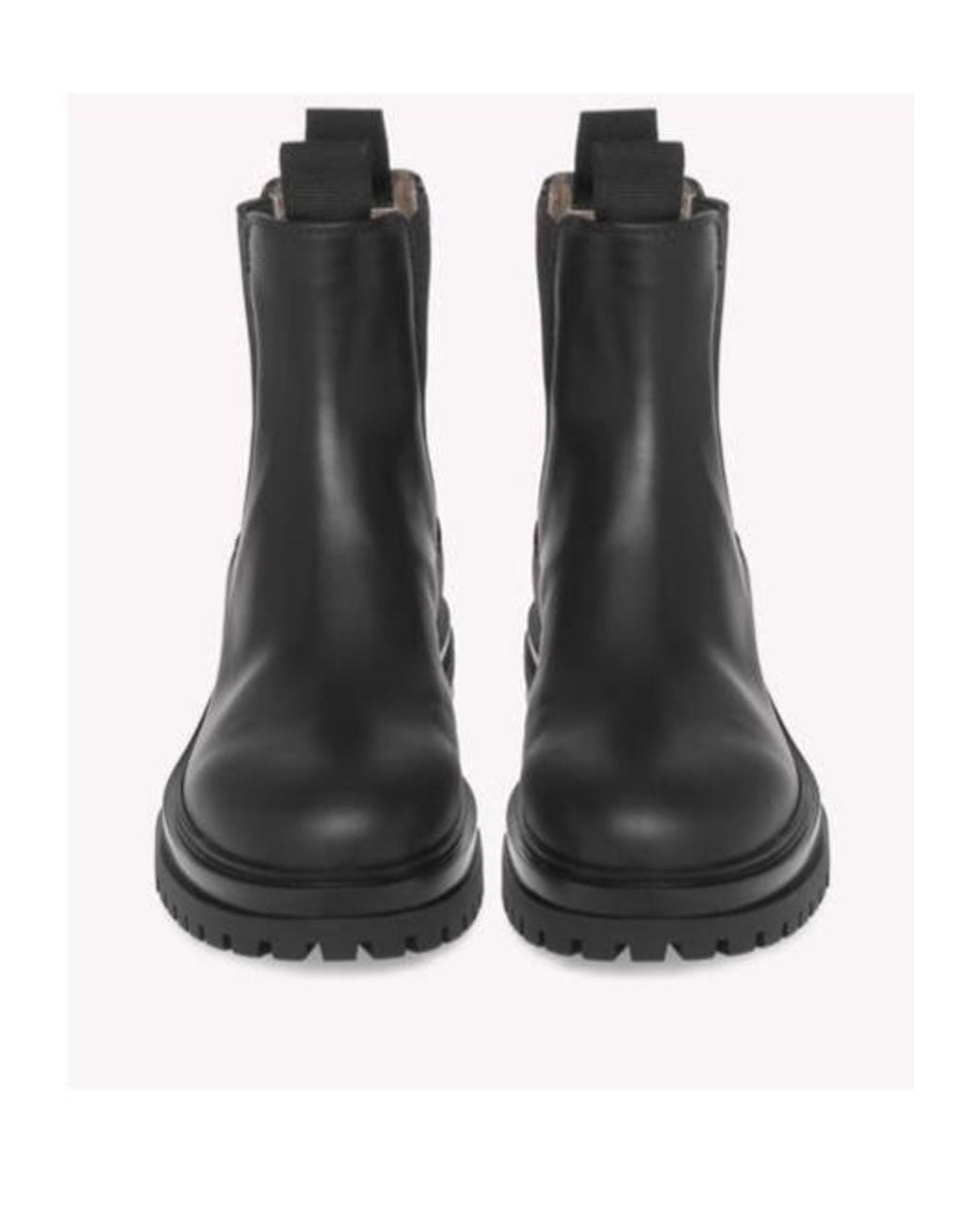 Gianvito Rossi Black Chester Round Toe Chelsea Boots for men