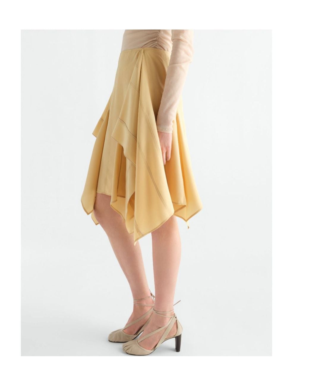 Lemaire Natural Paneled Skirt