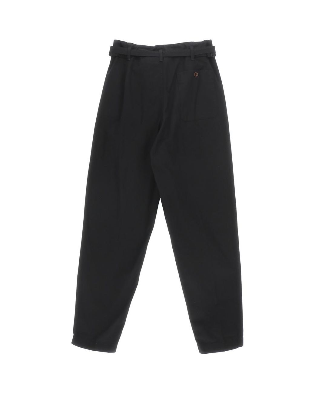 Lemaire Black Logo Casual Pants for men