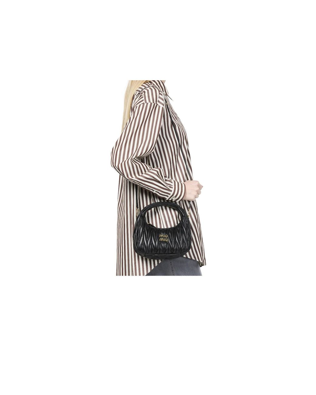Miu Miu Black Wander Shoulder Bag