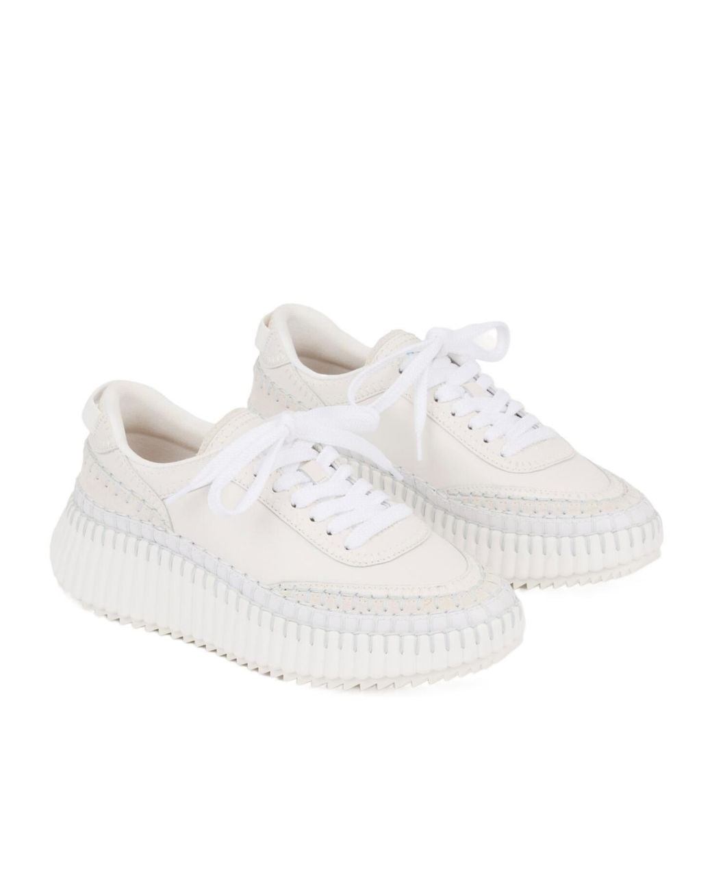 Chloé White Nama Sneaker