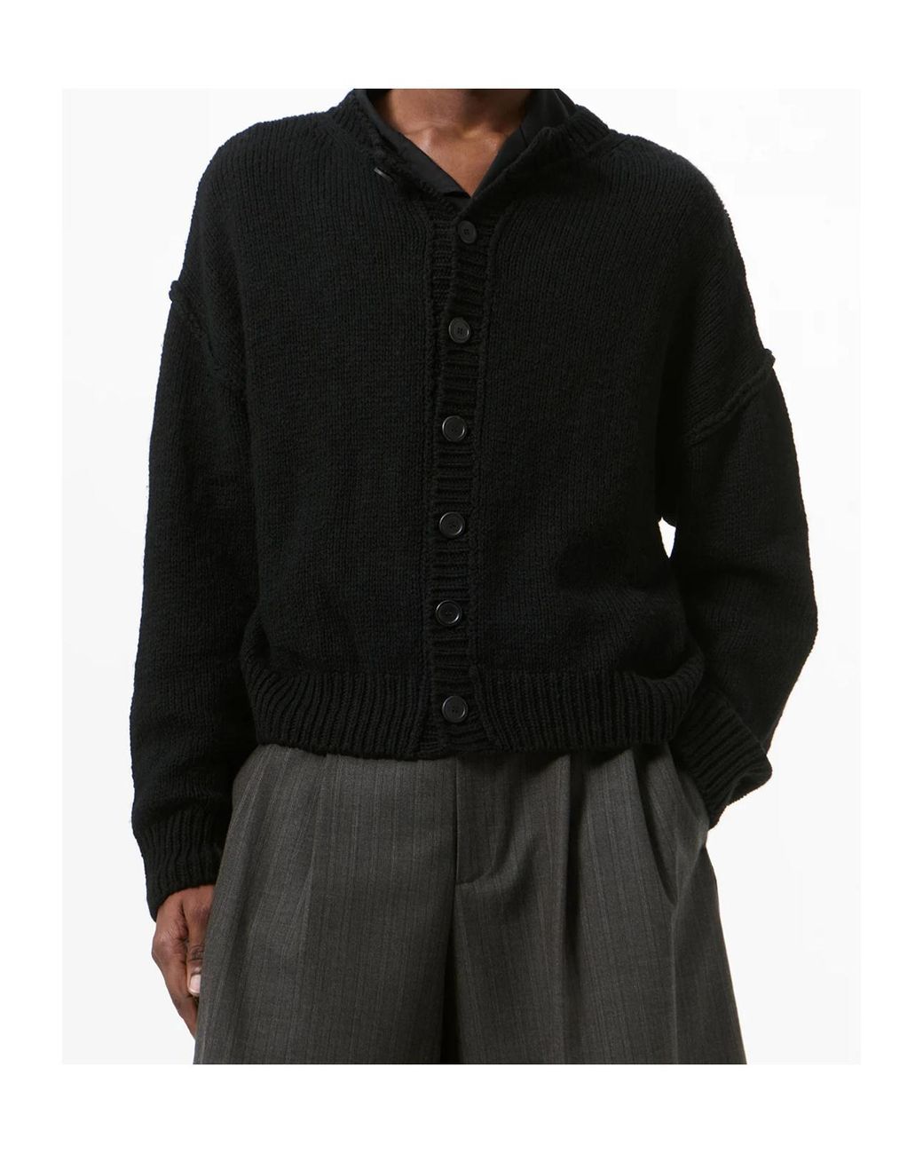 Our Legacy Black Pitch Crew-Neck Cardigan for men