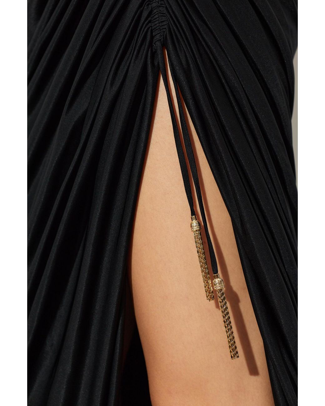 Balmain Black Asymmetric Skirt