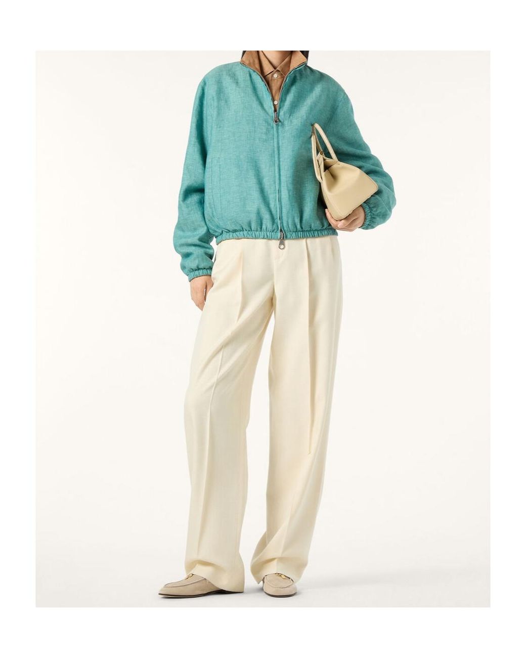 Loro Piana Green Bomber Jacket
