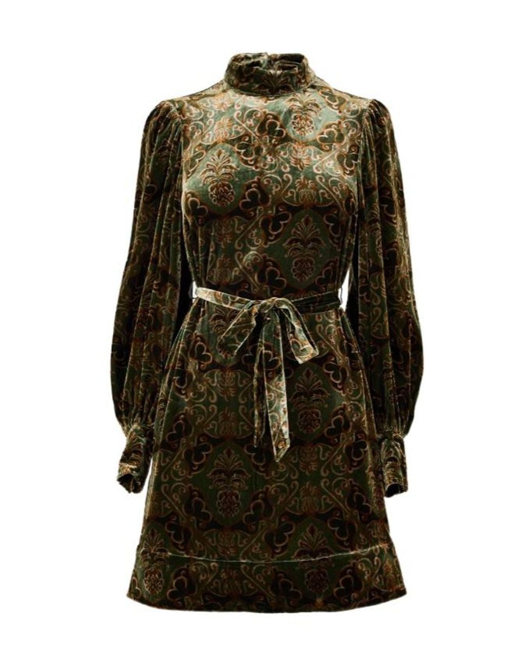 Barbour Green X Farm Rio Ana Clara Mini Dress