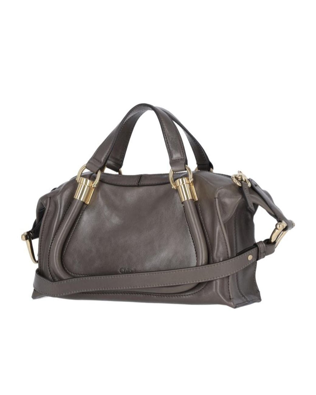Chloé Gray Chloé Paraty 24 Small Shoulder Bag