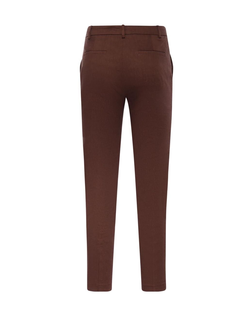 Pinko Brown Belt-Loops Trousers