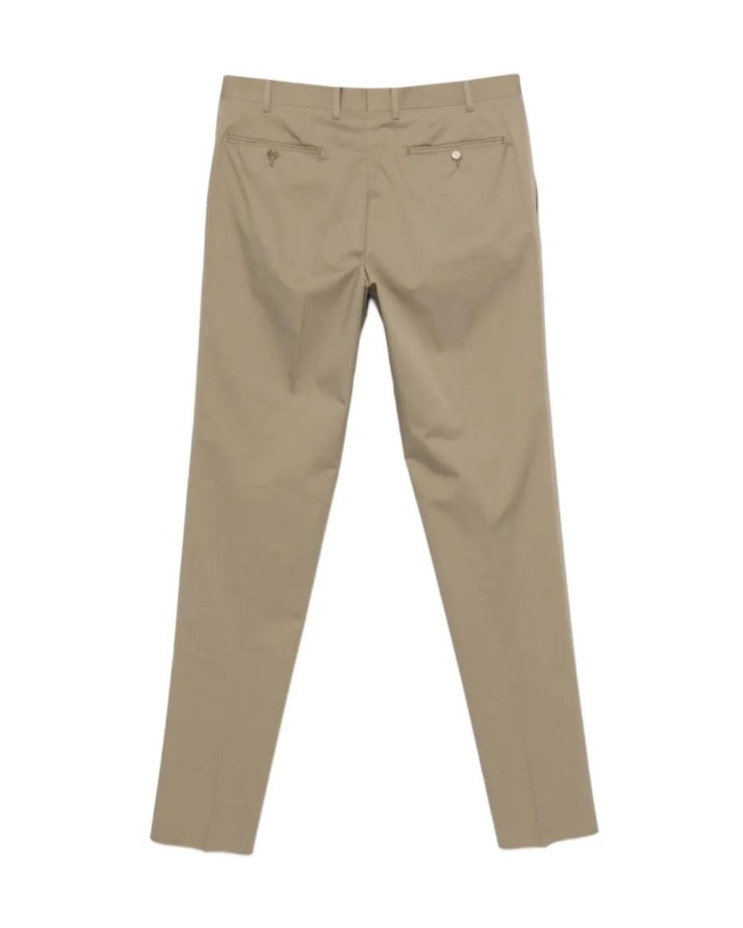 Canali Natural Pressed-Crease Straight-Leg Trousers for men