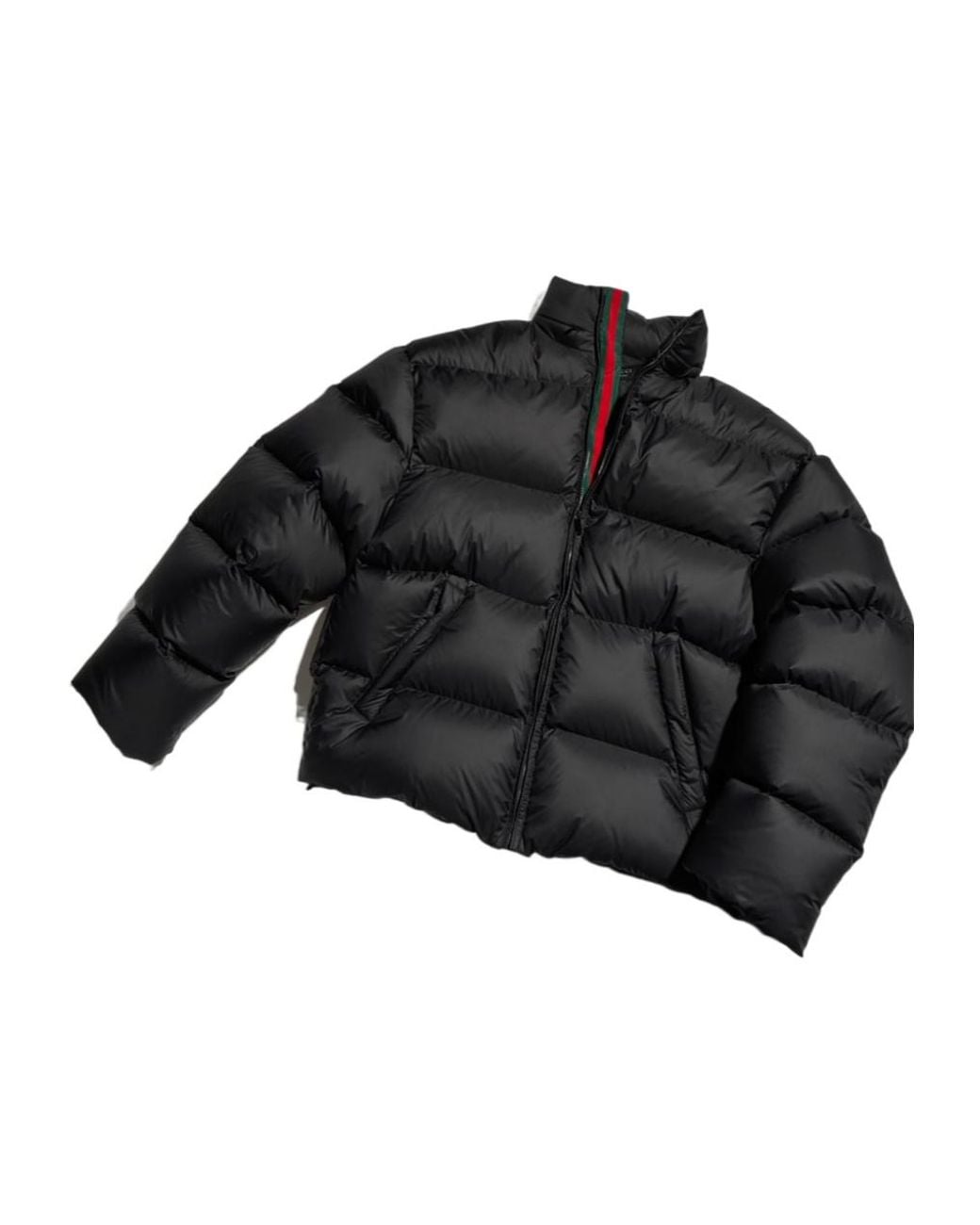Gucci Black Lightweight Padded Zip Jacket for men