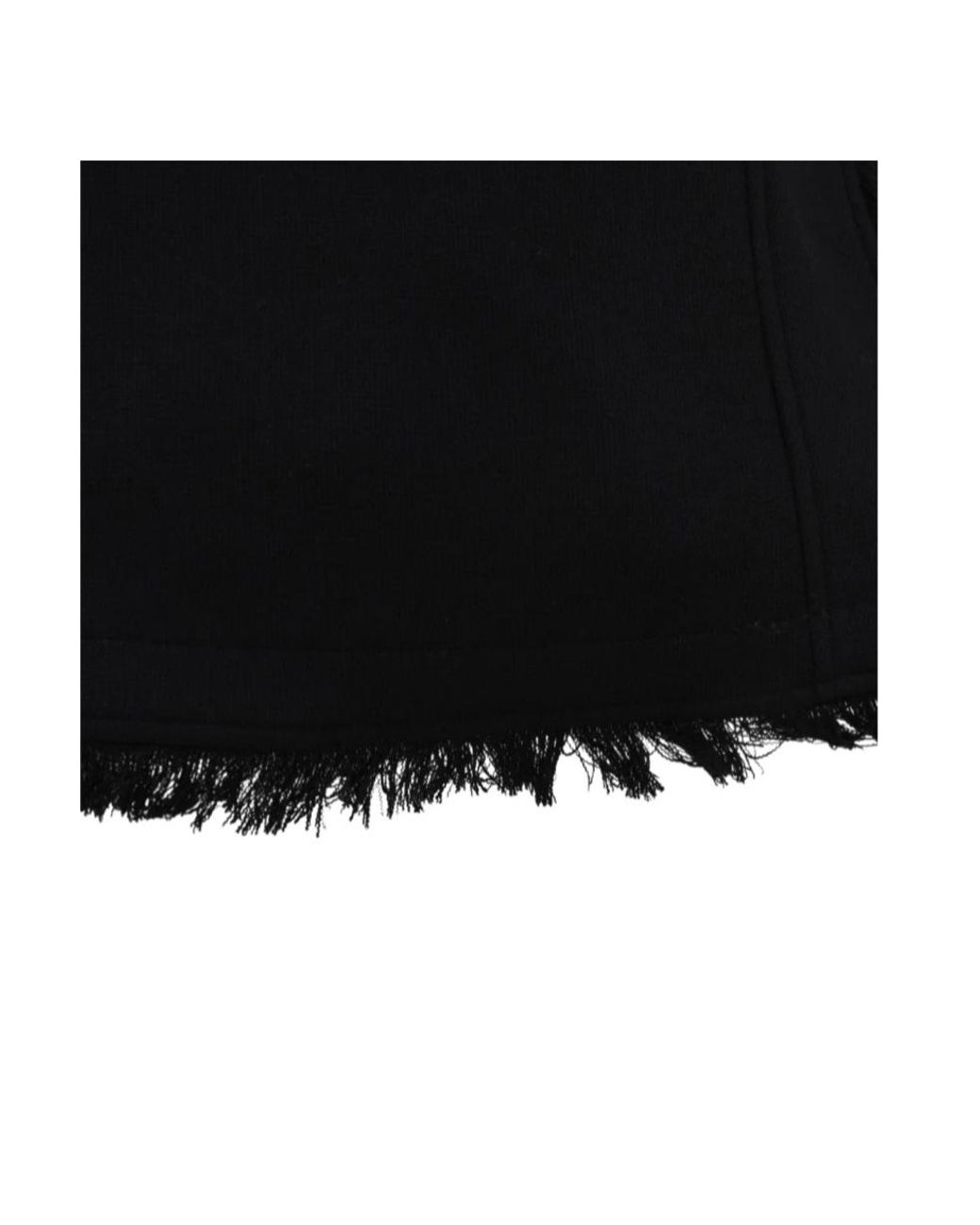 Jonathan Simkhai Black Theodora Fringed Top