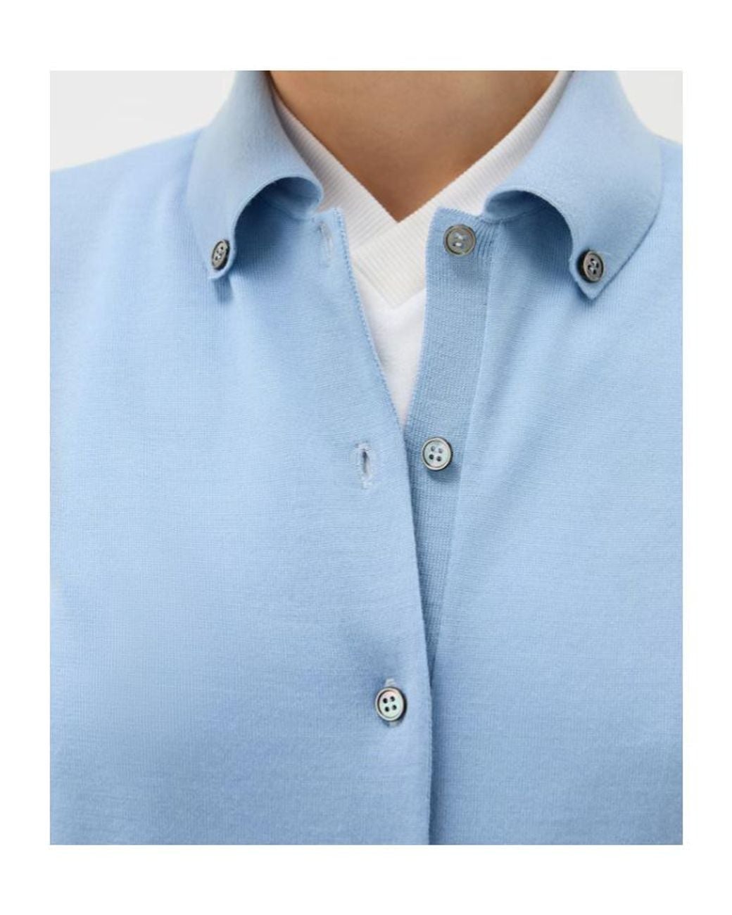 Versace Blue Buttoned Cardigan