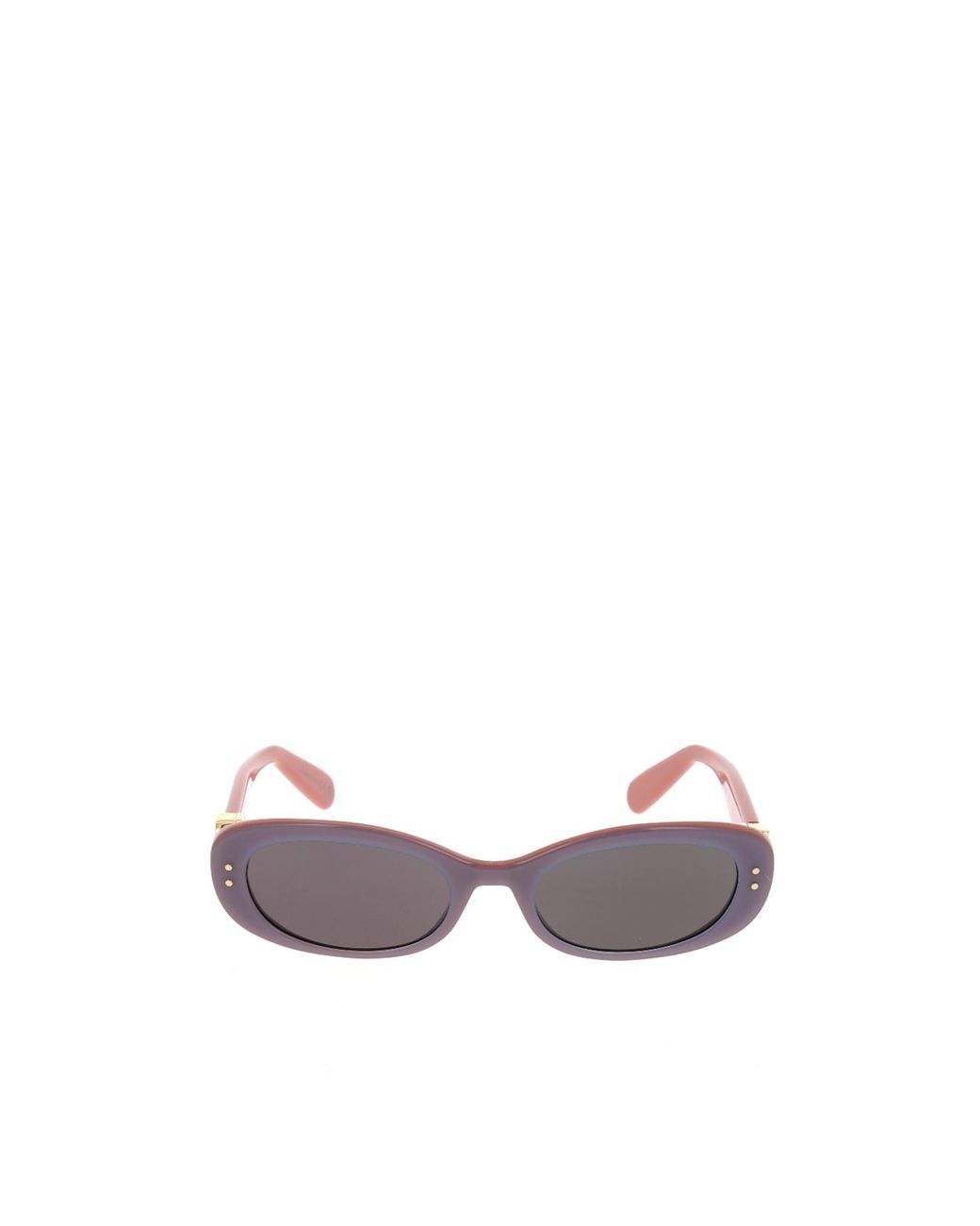 Dior White Eyewear Oval Frame Sunglasses